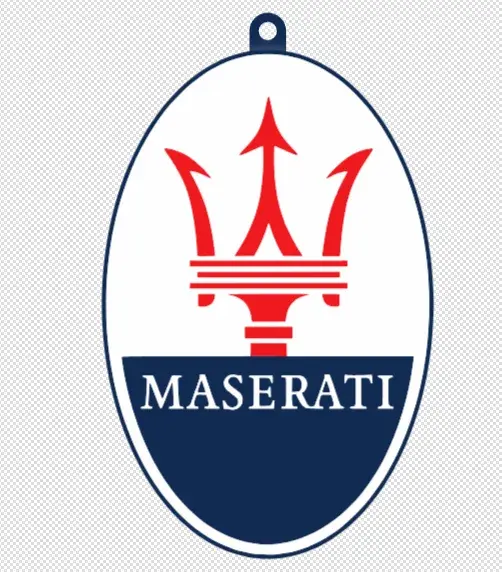 Maserati Logo Keychain – 3 Color / Single Color Option