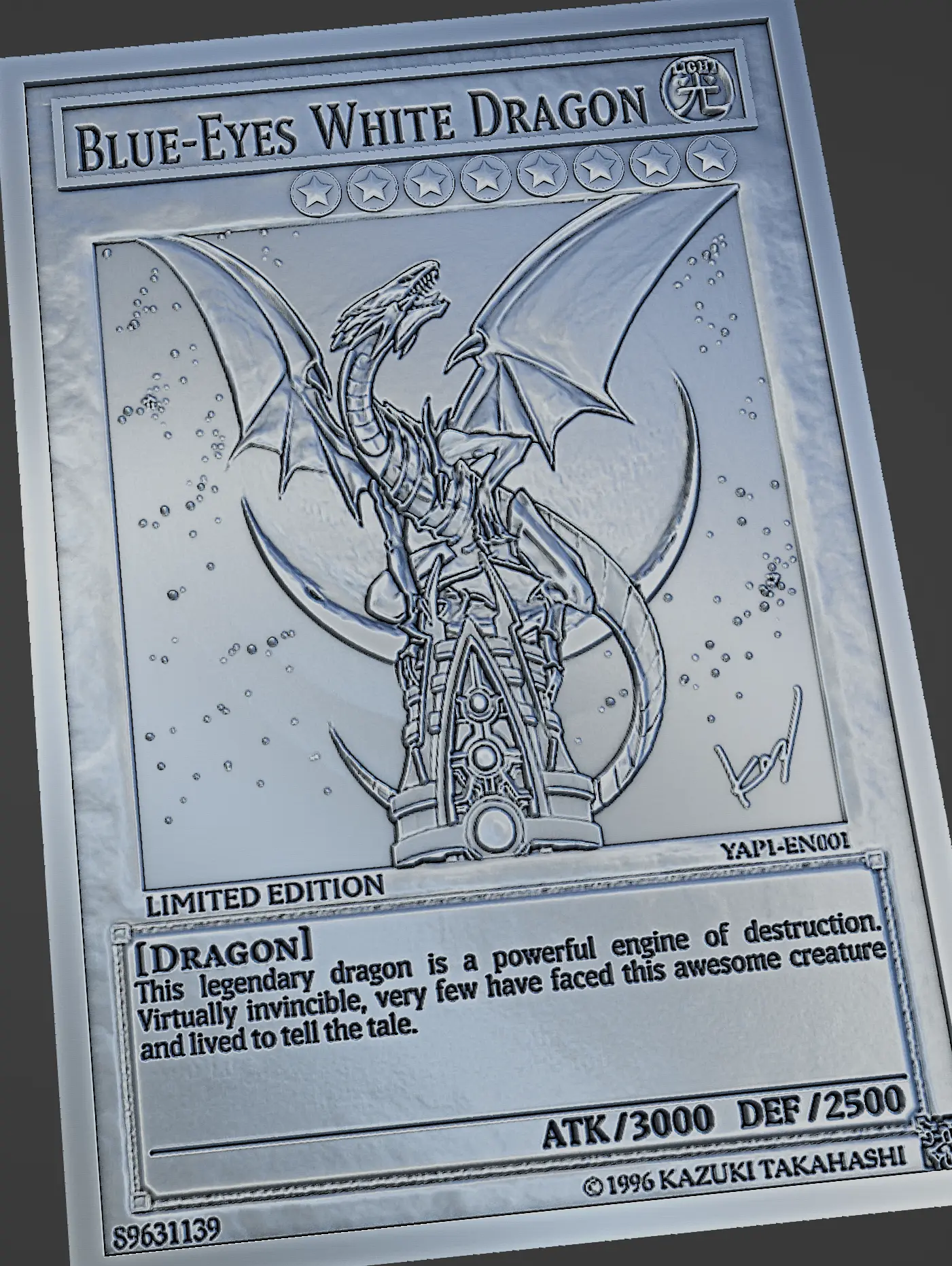 Other STL Download - blue eyes white dragon - yugiohby Wsonuchiha3D