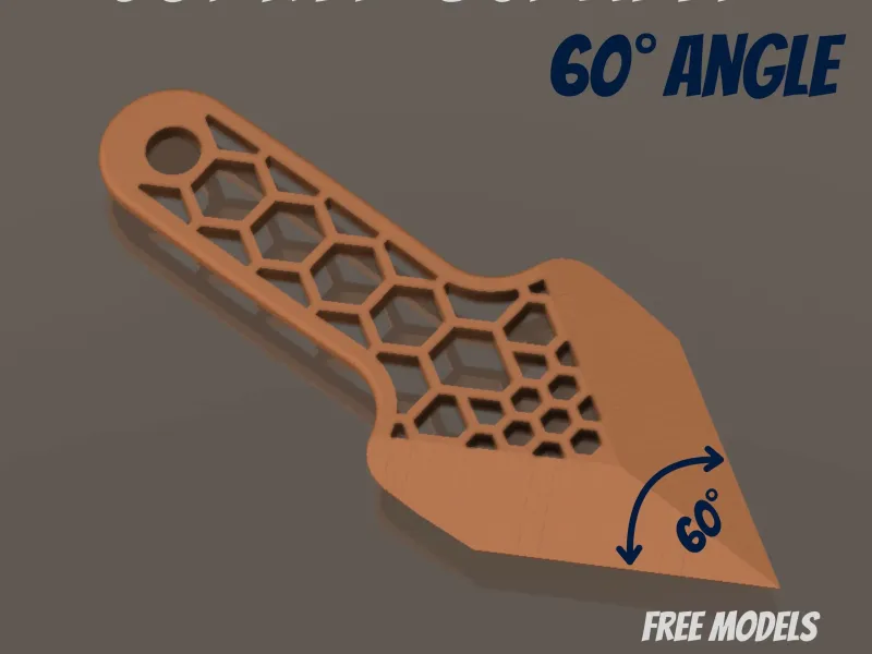 Corner scraper, 60° angle, also useful with printbed