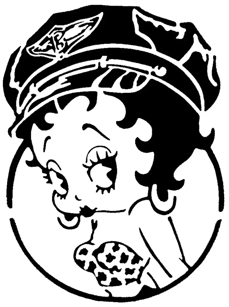 Betty Boop șablon 4