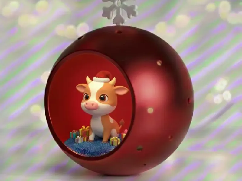 Christmas Calf Sphere