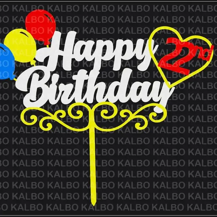 Happy 22nd Birthday Cake Topper
