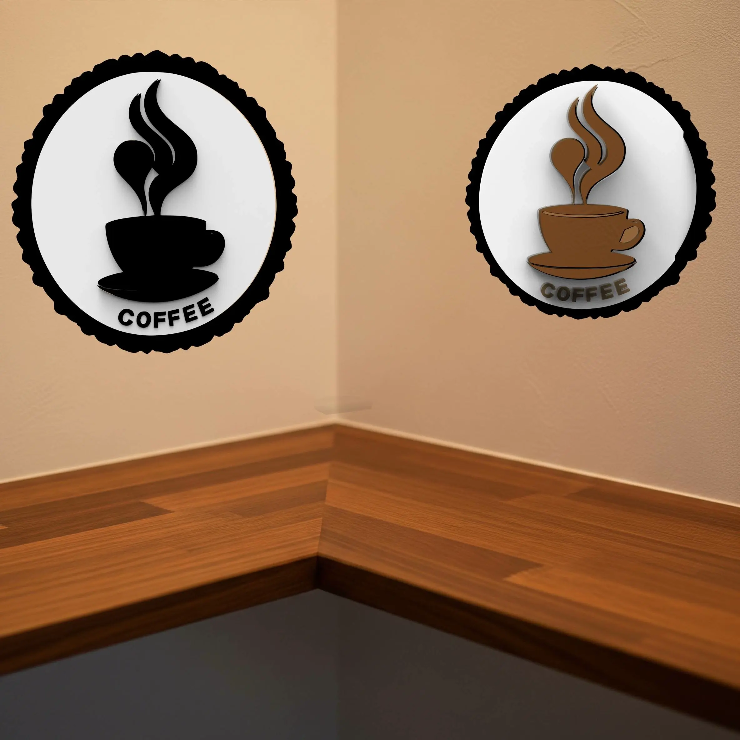 Coffee Corner Sign Compatible With 4 Color Printers.