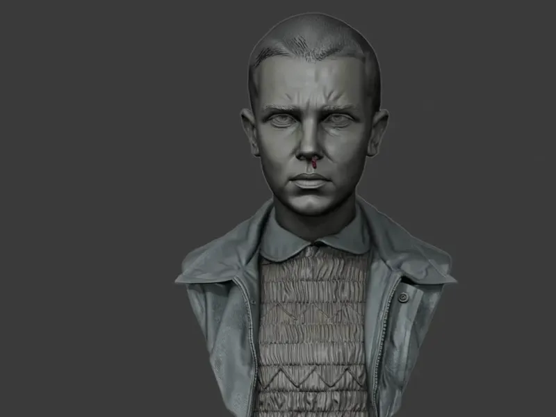 Buste d'Eleven – Modèle STL imprimable en 3D de Stranger Things