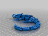 Articulated keychain dragon-0