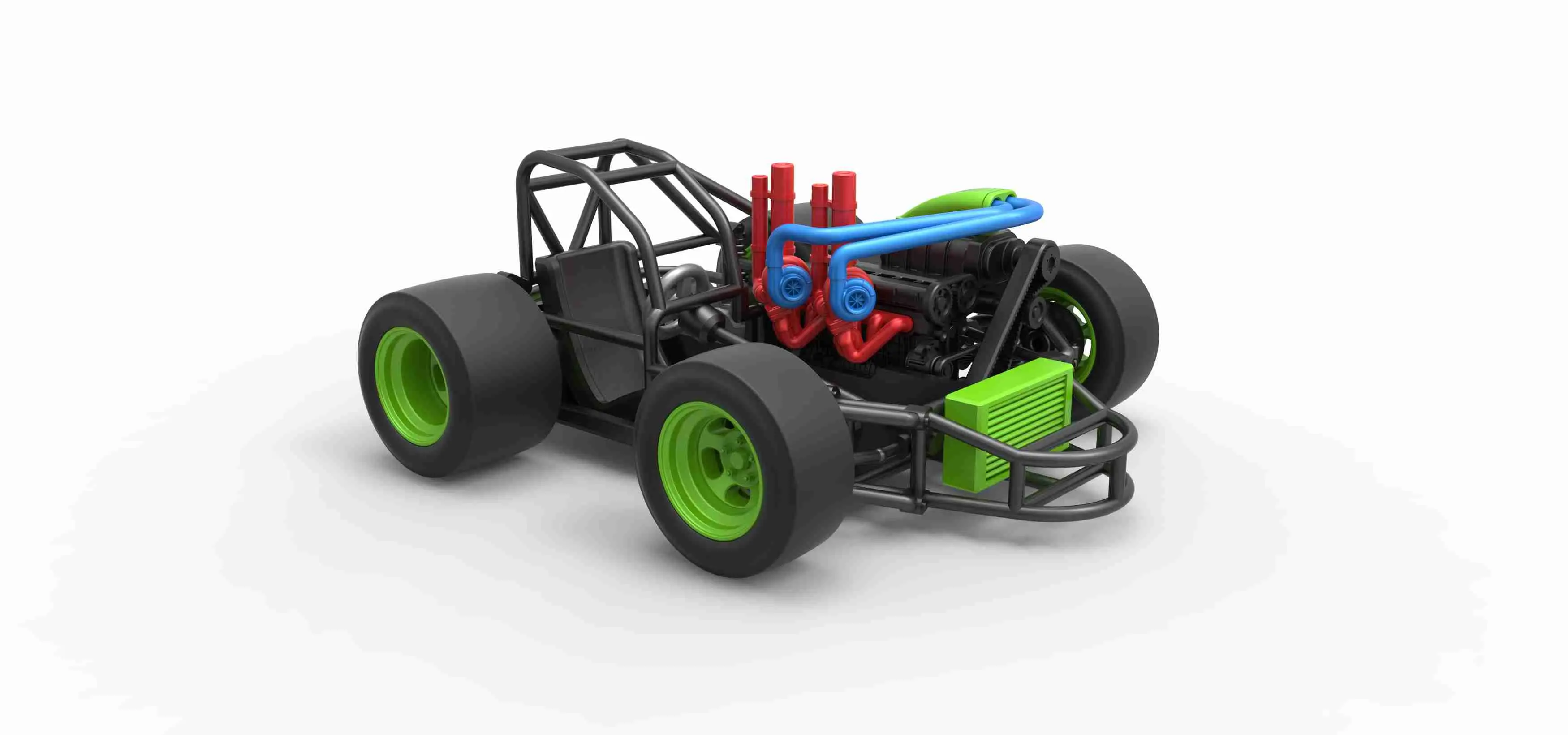 Concept crazy kart Scale 1:25