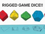 SLIGHTLY RIGGED D&D DICE SET-0