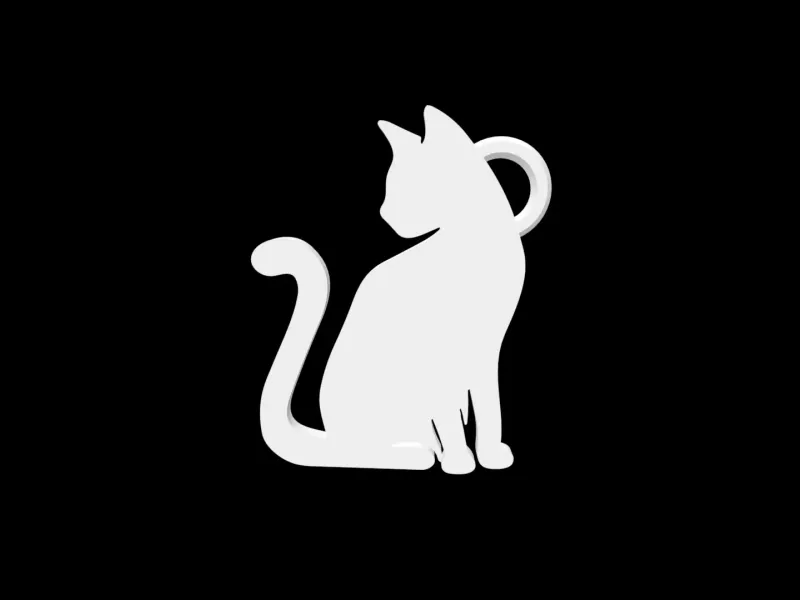 Porte-clés chat - 2 porte-clés