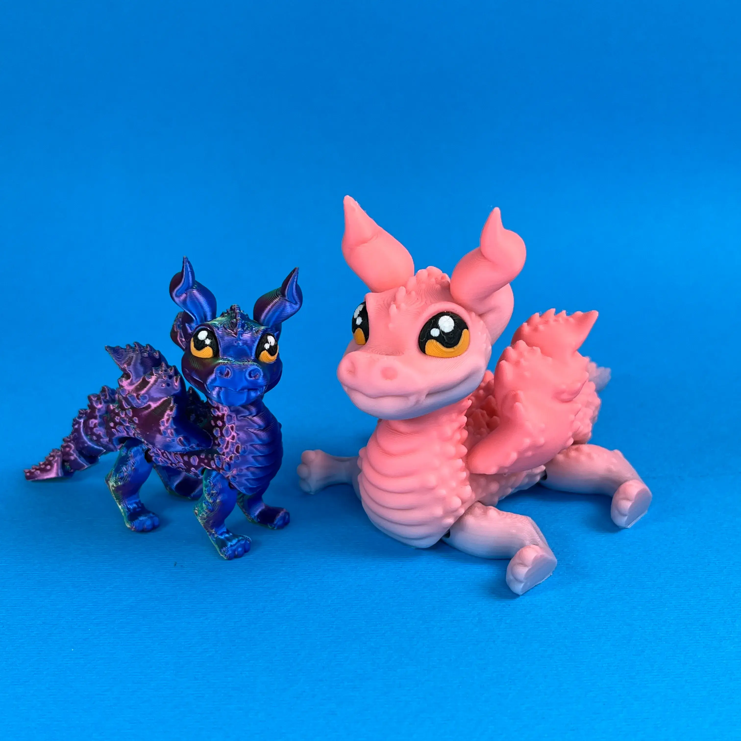 Articulated Horned Dragon, Flexi Toy Print-In-Place