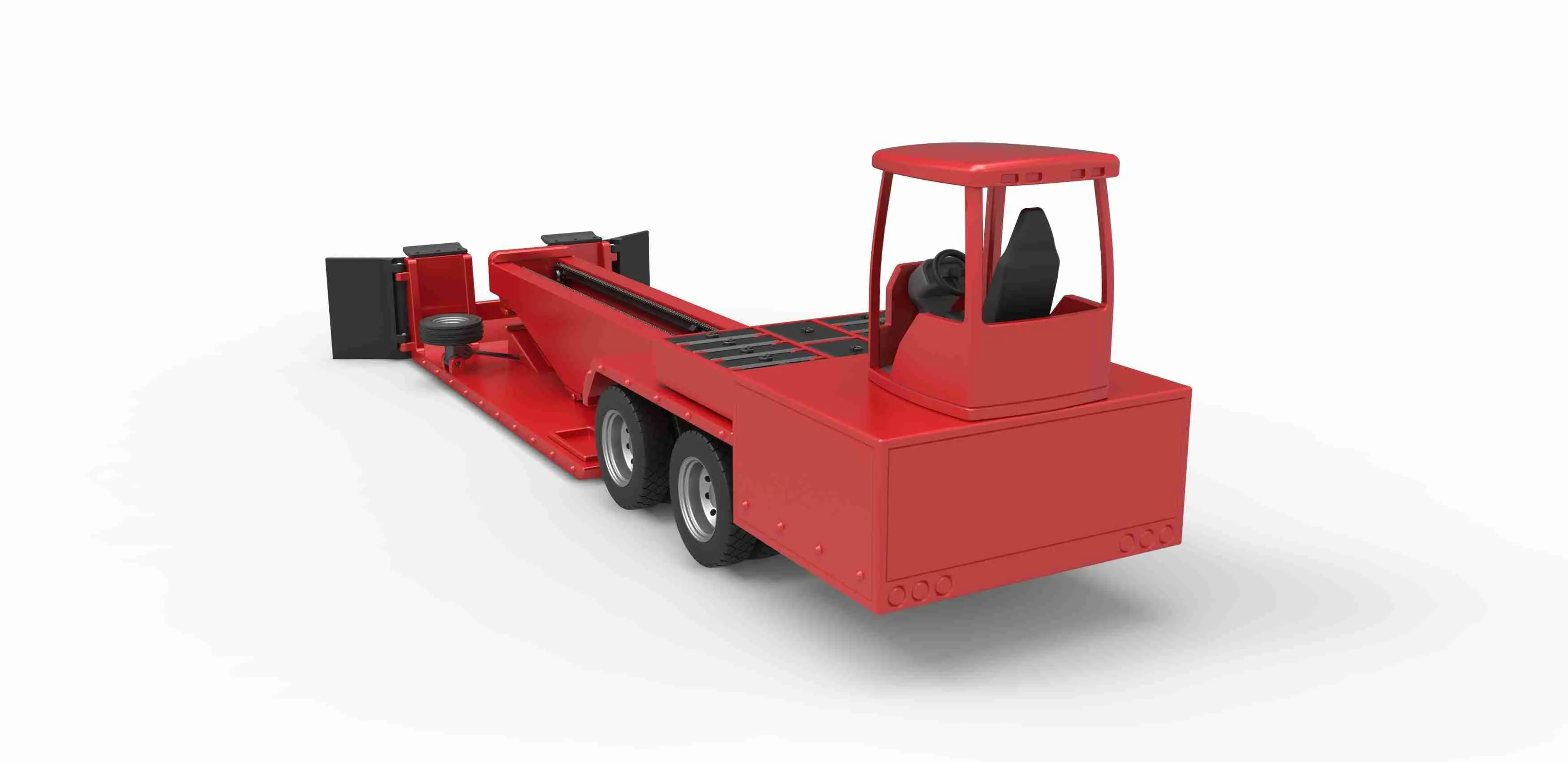Tractor pulling sled Scale 1:25