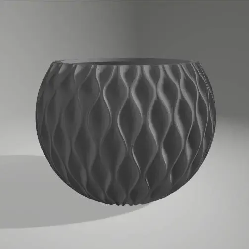 Sequence Curve Lines Vase Bowl