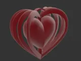 heart spin keychain-0