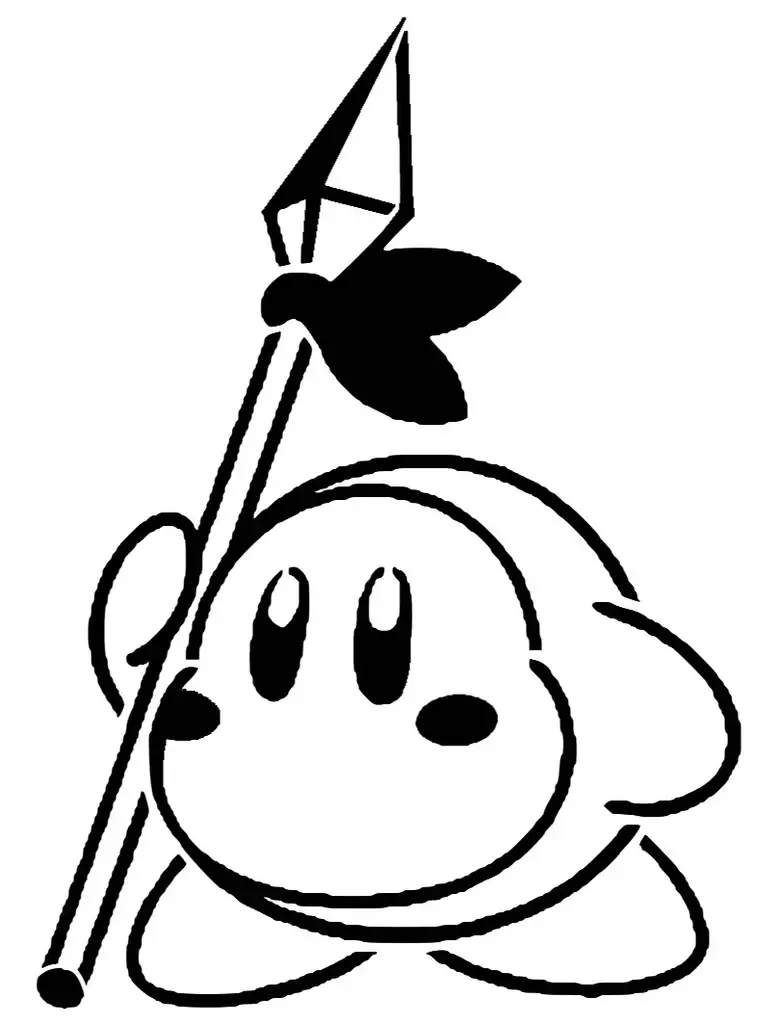 Waddle Dee stencil