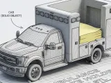 ambulance post it holder-0