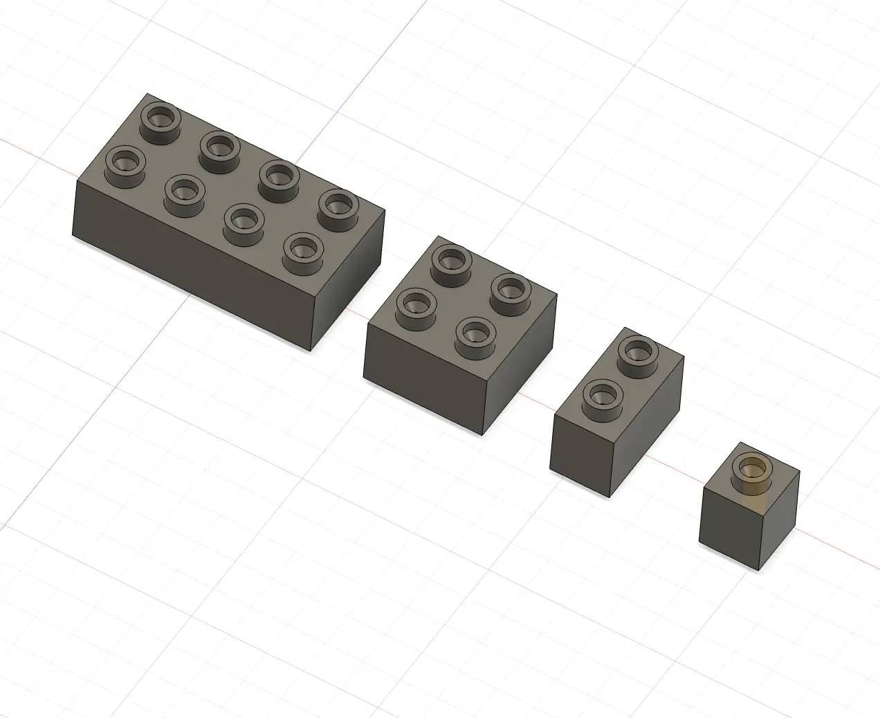 Mattoncino costruzioni 2x4 - construction brick 2x4