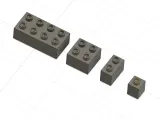 Mattoncino costruzioni 1x1 - construction brick 1x1-2