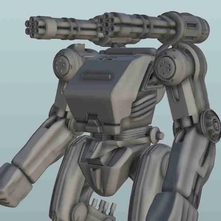 Robot Bi-guns - sci-fi science fiction Zukunft 40k Szenerie