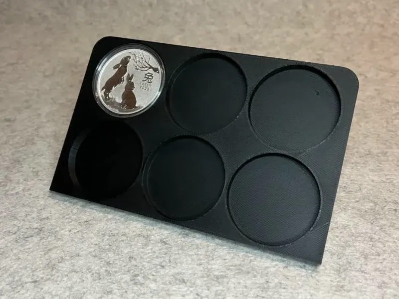 Displayständer-Halterung für 6 Silbermünzen 1 oz