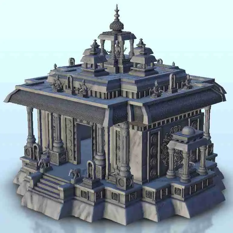 Packung mit indischen Gebäuden und Zubehör - Miniaturen Warhamm