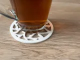 Heart Pattern Coaster-4