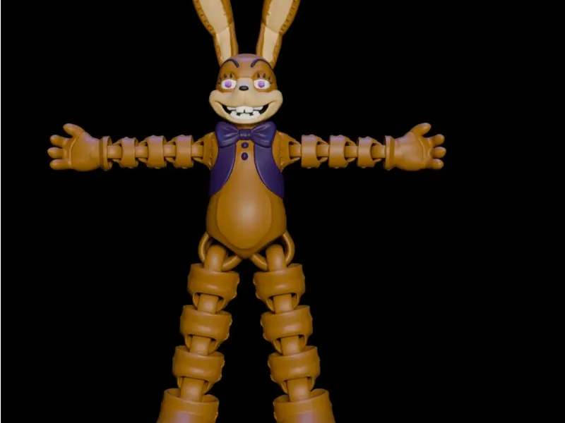 🐰 Glitchtrap Articulado – STL para Impresión 3D (Sin Soport