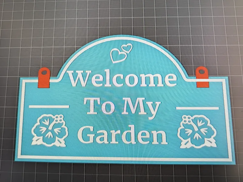 Welcome to My Garden Sign 🌸