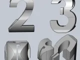 1-2-3 3-Way Perspective Text Geometry Gimmick-0