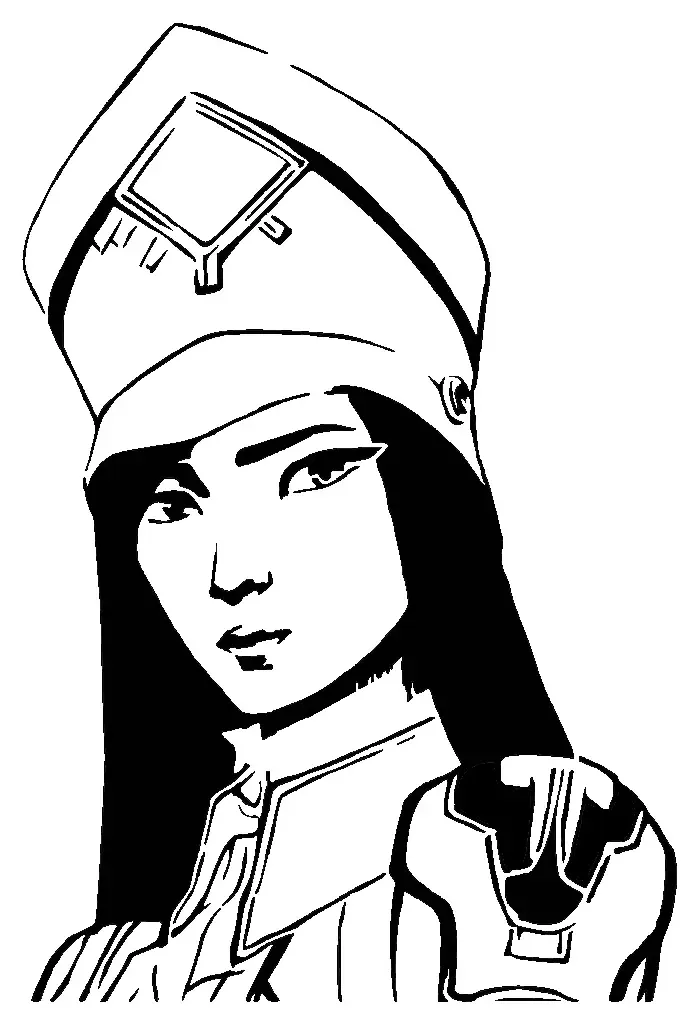 LOL Caitlyne stencil