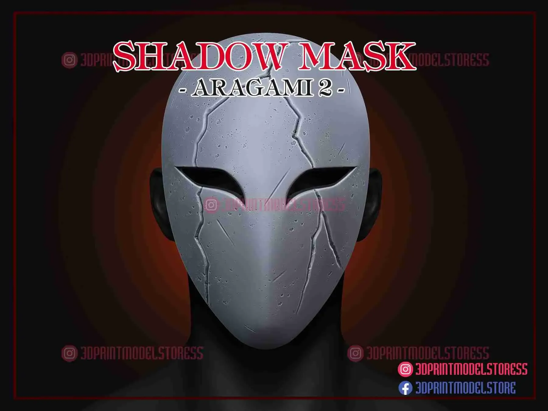 Aragami 2 Game Cosplay - Shadow Mask - Halloween Costume