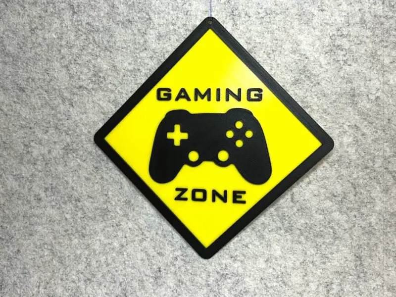 Gaming zone wall hanger decoration