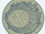 monogram coaster -0