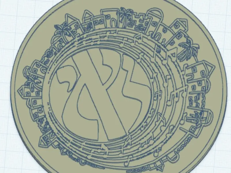 monogram coaster 