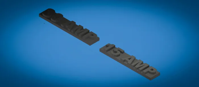 placa de letras de 30 y 15 amperios v4 | 3D models download | Creality ...