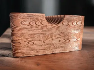 Wood texture spice organizer