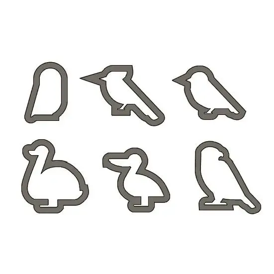 Bird Cookie Cutters Set Of 6
