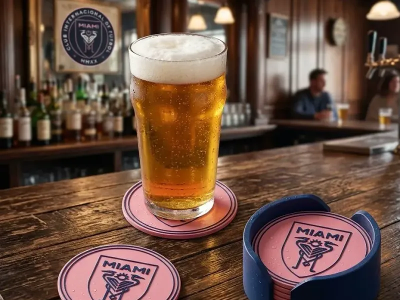 INTER MIAMI COASTERS AND HOLDER