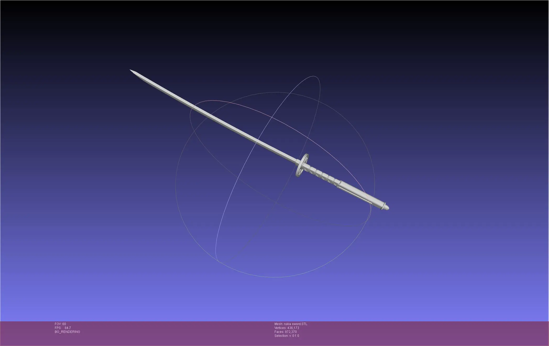 Bleach Kuchiki Rukia Sword Printable Assembly