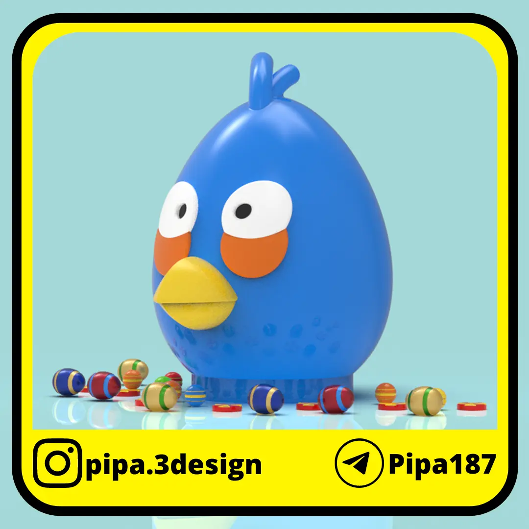 Hucha o huevo de Pascua Angry Birds Blues
