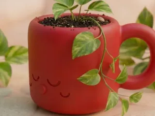 Sleepy Heart Mug Votive - Functional Support-Free 3D Print
