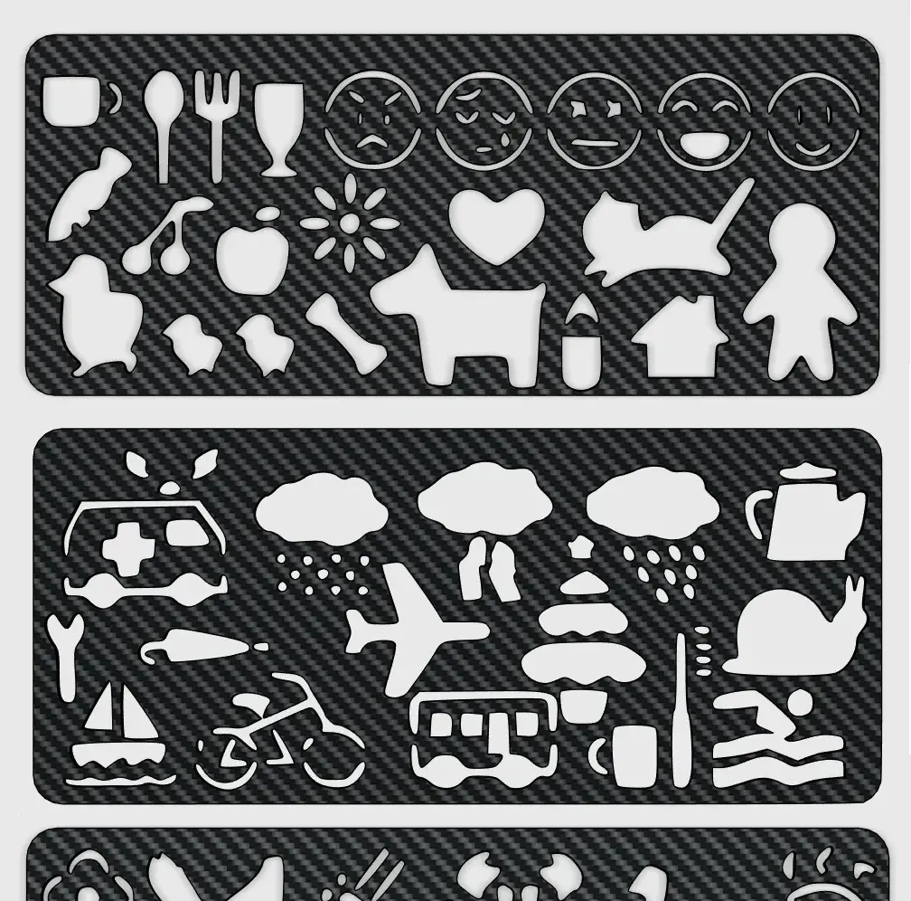 Montessori Template for Kids (3pcs)