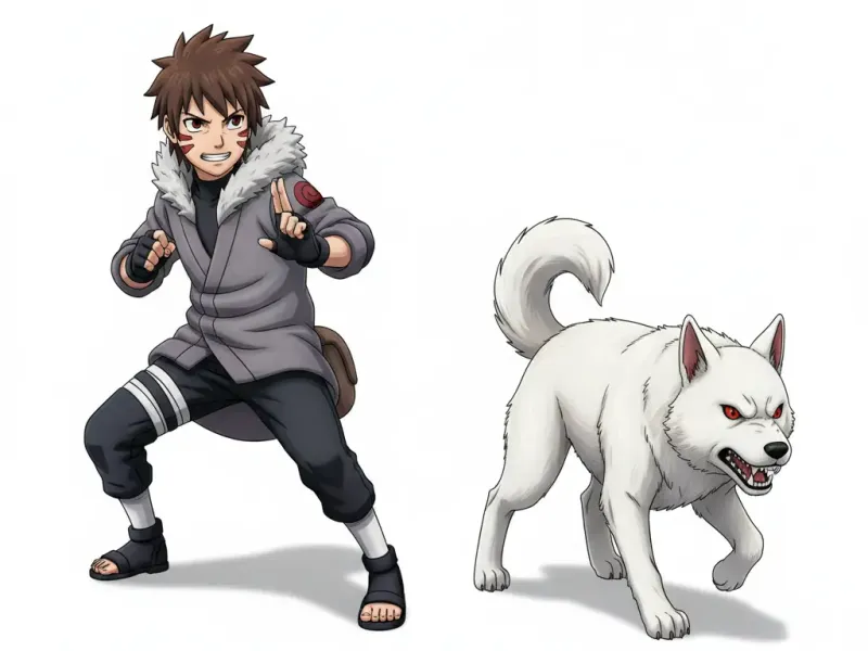 Kiba and Akamaru "Naruto "