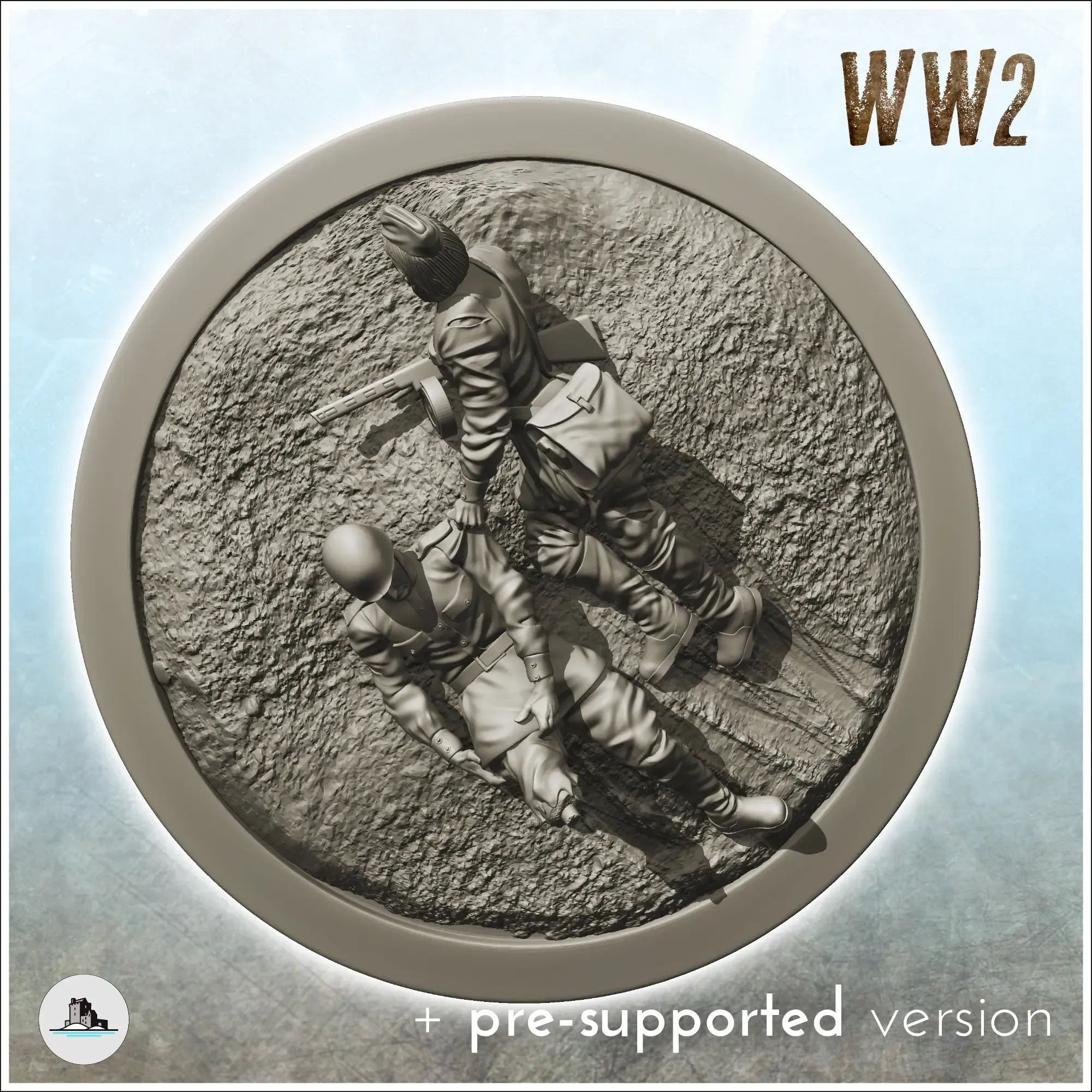 USSR medic - WW2 terrain diaroma