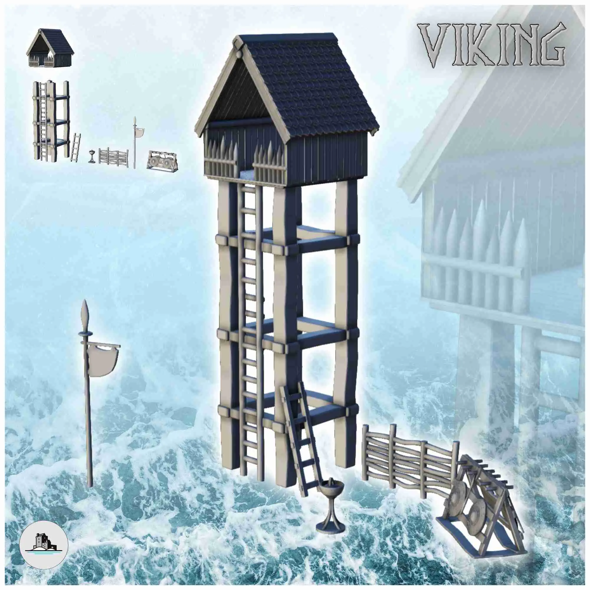 Wikingerpackung - Szenerie mittelalterliche Miniaturen warhammer terrain