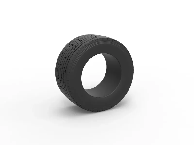 Super single semi tire 3 Scale 1:25