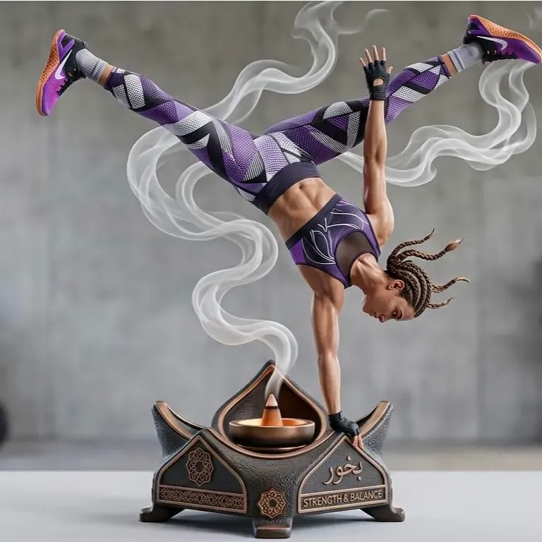 Yoga & Fitness Flow Incense Burner Sculpture