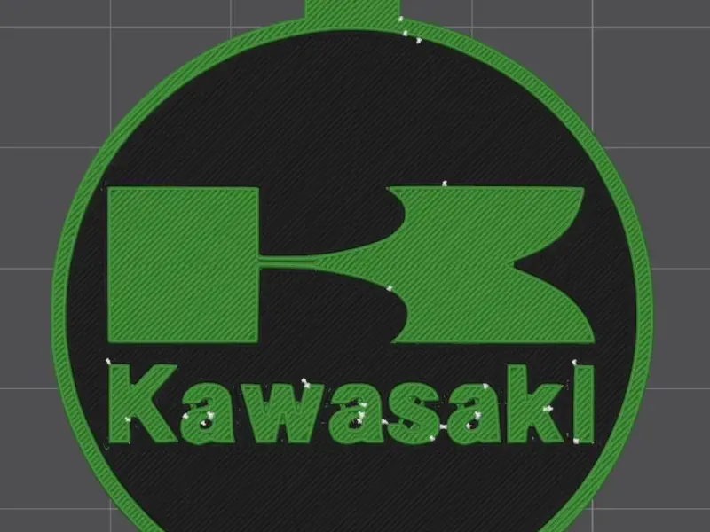 Kawasaki keychain - llavero