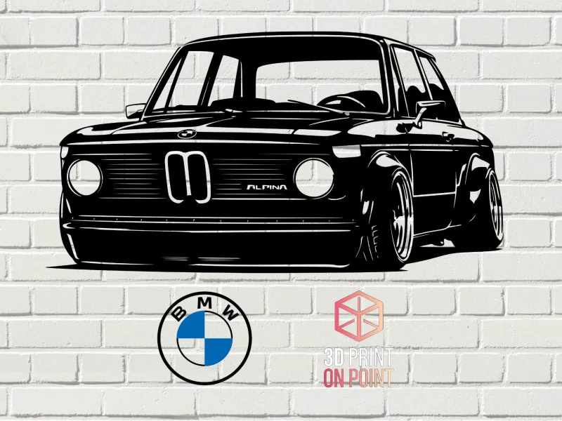 BMW ALPINA 2002 - 2D WALL ART