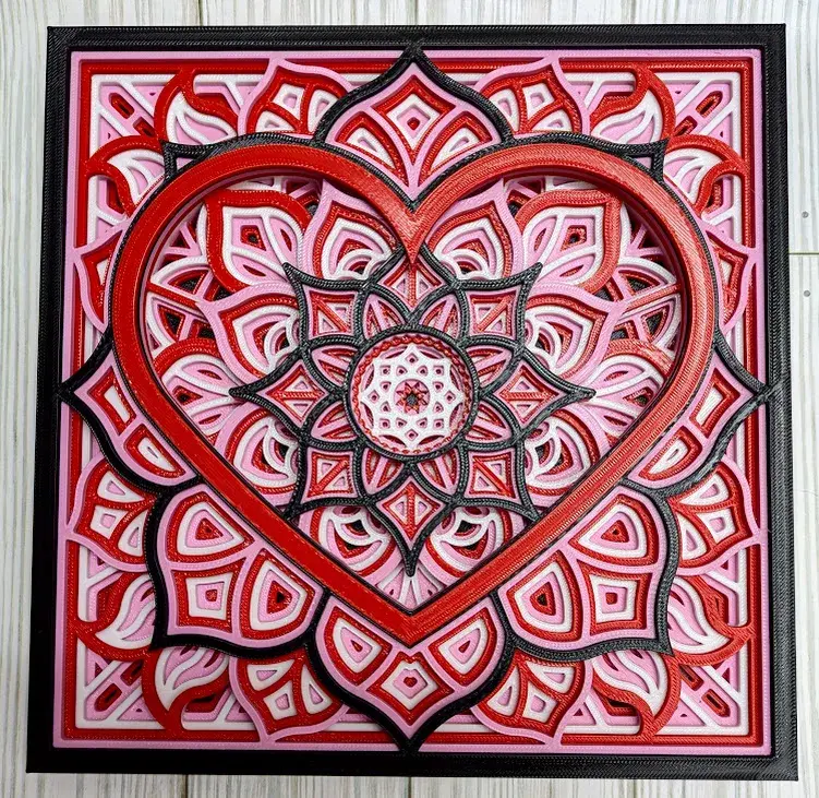 Valentines Mandala Art