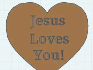 Jesus Loves You heart