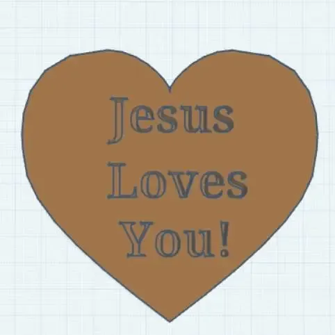 Jesus Loves You heart